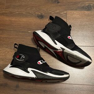 Champion Black and Red Men's Sneakers